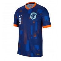 Camisa de Futebol Holanda Wout Weghorst #9 Equipamento Secundário Europeu 2024 Manga Curta